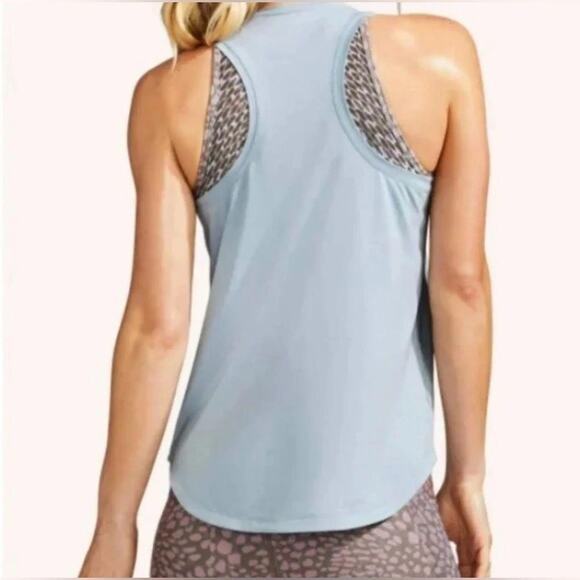 PELOTON Distance Shirttail Tank Top Slate Blue Gray Medium M - Picture 3 of 10